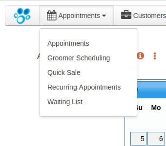Appointment main menu